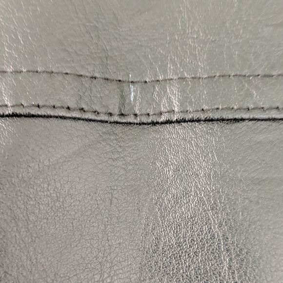 Faux Leather Trench Jacket - Picture 3 of 6